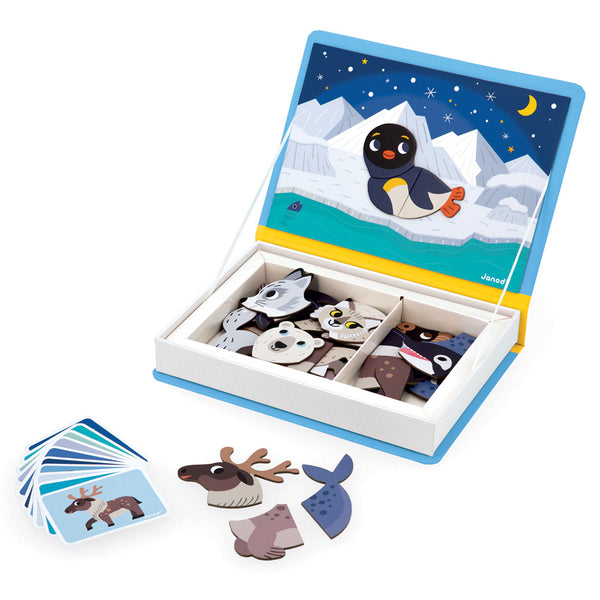 Janod - Polar Animals Magnetic Book