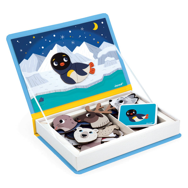 Janod - Polar Animals Magnetic Book