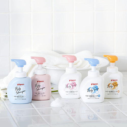 Pigeon - Baby Full Body Foaming Soap with Rich Moisture - Unscented 500ml