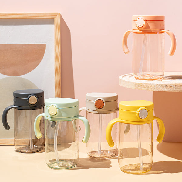 Richell - Aster On-the-Go Straw Mug 320ml - Yellow