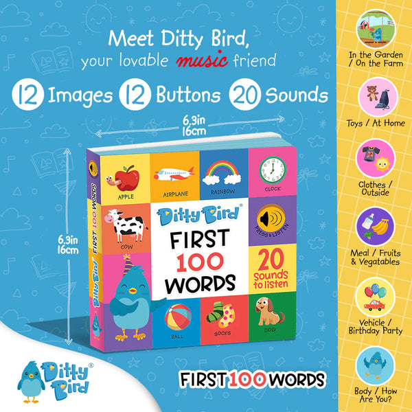 Ditty Bird - First 100 Words USB-C Rechargeable