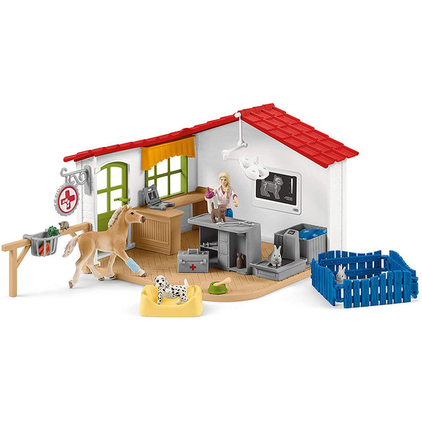 Schleich - Veterinarian Practise With Pets Figure Set