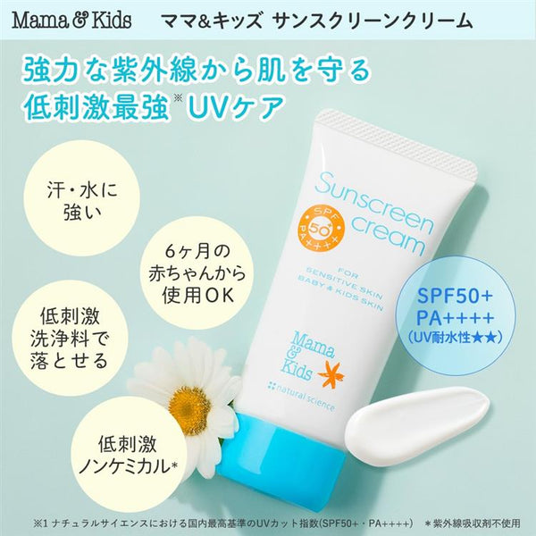 Mama & Kids Sunscreen Cream For Sensitive Skin SPF50+ PA+++