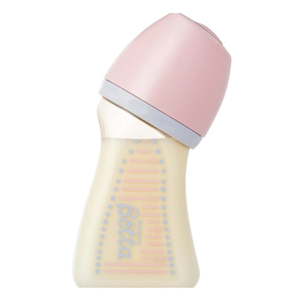 Doctor Bétta - Brain Wide-Neck PPSU Baby Bottle WS2 - 160 ml - Baby Pink - Made in Japan
