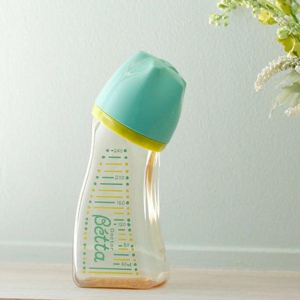 Doctor Bétta - Wide-Neck Brain PPSU Baby Bottle - Green -240 ml - Made in Japan
