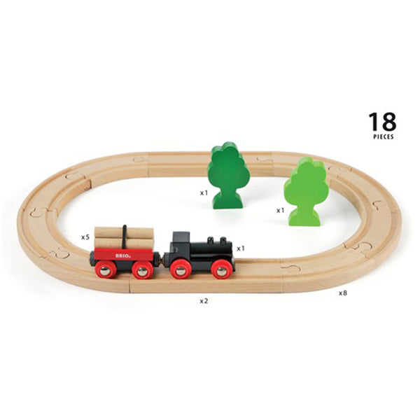 BRIO - Classic Little Forest Train Set 18 Pieces - BRI33042