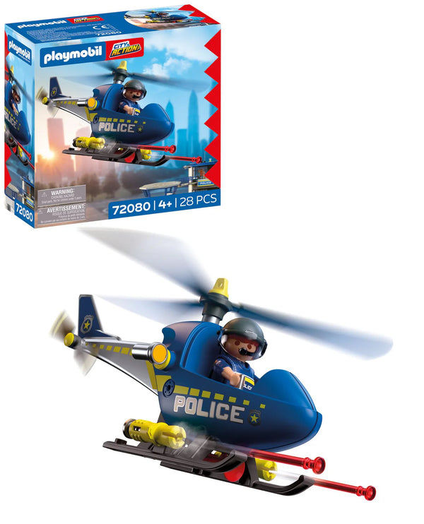 Playmobil - Police Helicopter with Radar Function - PMB72080