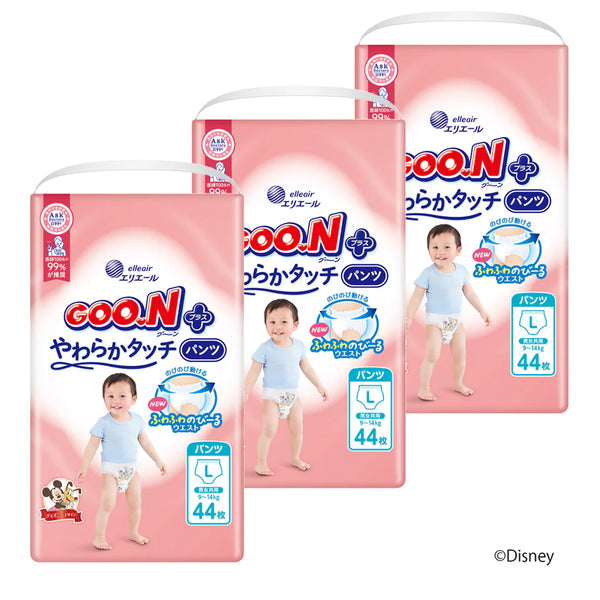 GOO.N Plus - Soft Touch - Nappy Pants Size L for 9 to 14kg - 44 pcs