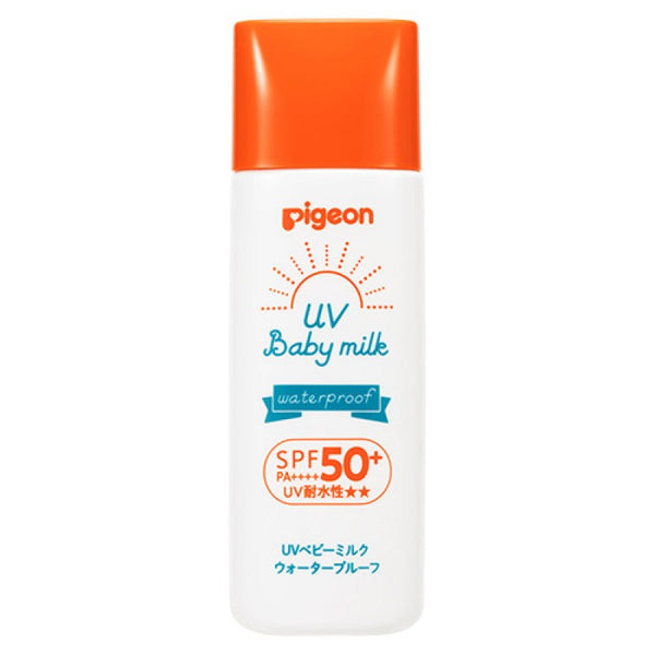 Pigeon - UV Baby Sunscreen Milk Waterproof SPF50+/PA++++ 50g - Made in Japan-Panda Kids and Baby