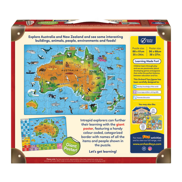 Orchard Toys - Map of Australia & New Zealand Puzzle