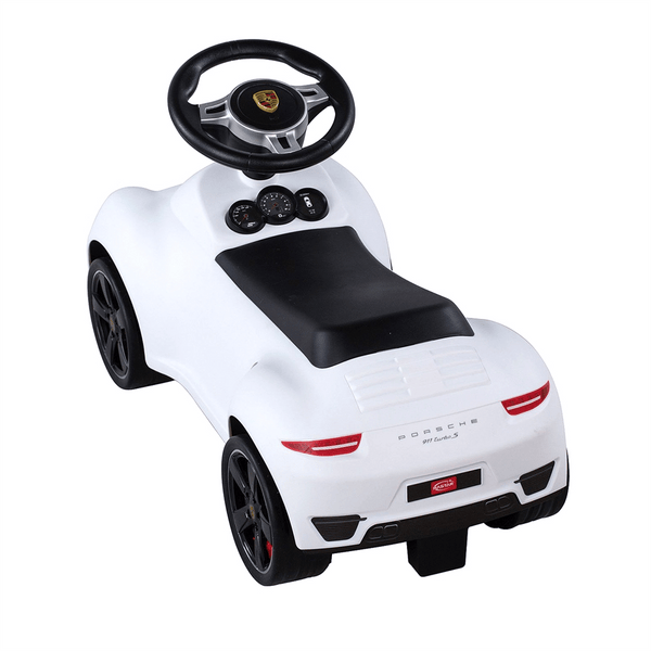 RASTAR - Licensed Porsche 911 Turbo S Foot to floor Push Car - White