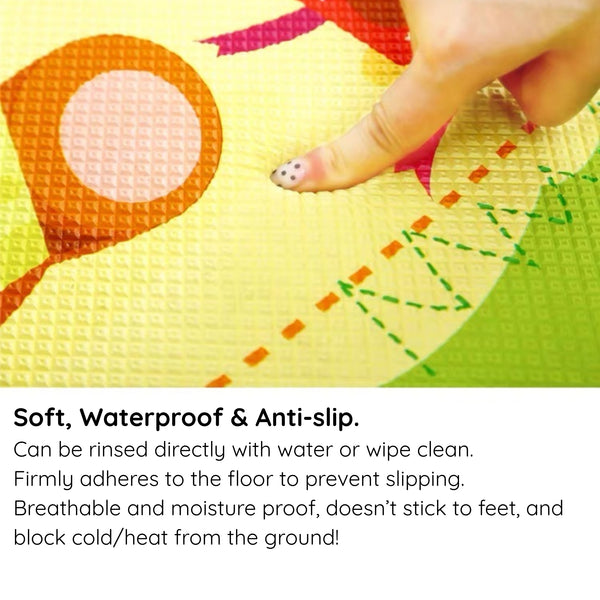 Baby Play Mat Soft Memory Foam Waterproof Non-Slip Easy Clean Crawling Rug