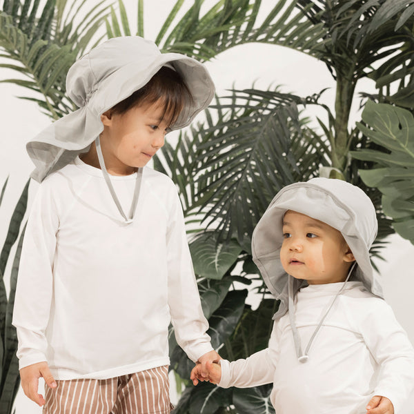 Tiny Twinkle - Sun Protection Flap Hat - Gray