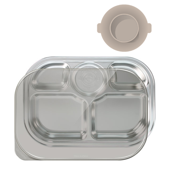 Grosmimi - Stainless Steel SUS304 Baby Food Tray with Lid