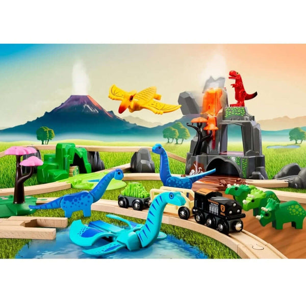 BRIO - Dinosaur Deluxe Set 45 pieces-Panda Kids and Baby
