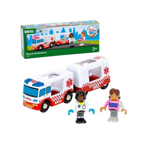 BRIO - Rescue Ambulance 4 pieces-Panda Kids and Baby