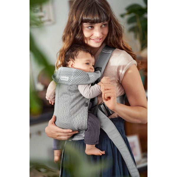 Babybjörn - Baby Carrier Mini 3D Mesh - Grey-Panda Kids and Baby