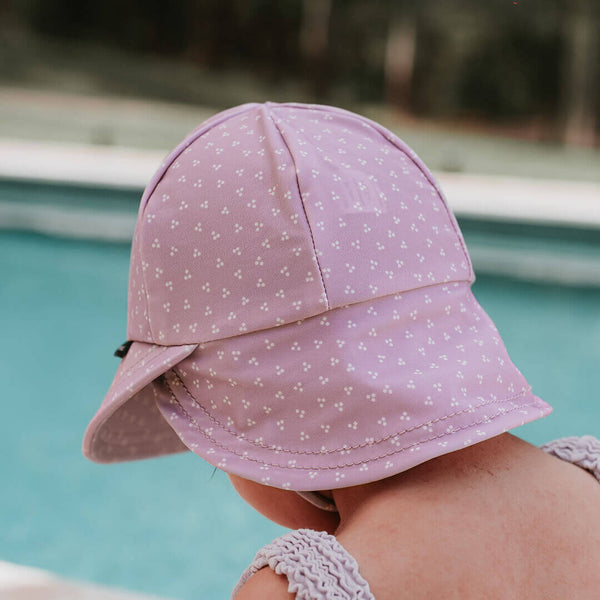 Bedhead Hats - Legionnaire Flap Sun Hat - Lila-Panda Kids and Baby