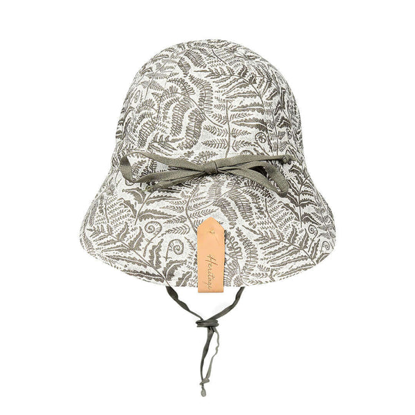 Bedhead Hats - 'Lounger' Baby Reversible Flap Sun Hat - Fern & Moss-Panda Kids and Baby