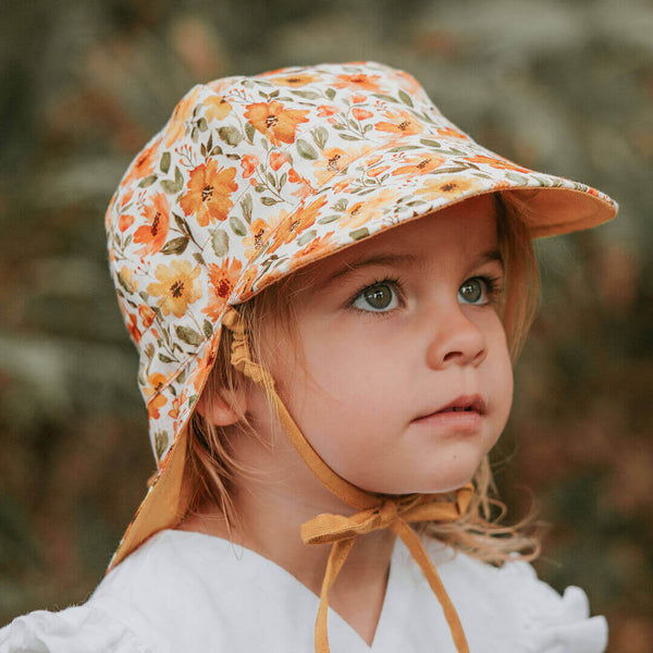 Bedhead Hats - 'Lounger' Baby Reversible Flap Sun Hat - Margaret & Maize-Panda Kids and Baby