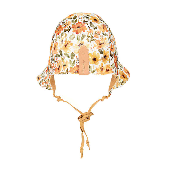 Bedhead Hats - 'Searcher' Reversible Ruffle Bonnet - Margaret & Maize-Panda Kids and Baby