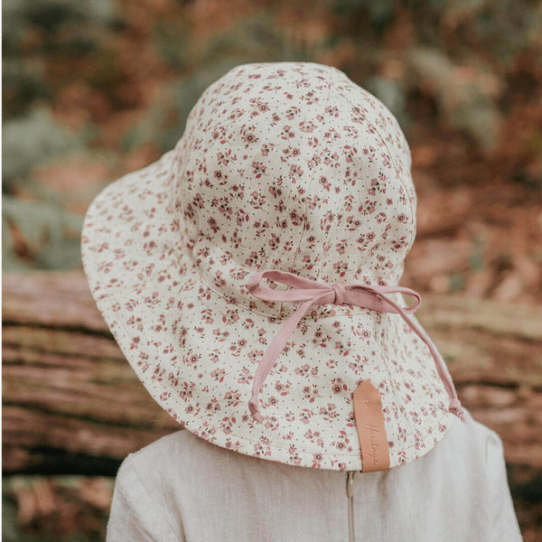 Bedhead Hats - 'Wanderer' Girls Reversible Panelled Bucket Sun Hat - Ruby & Rosa-Panda Kids and Baby