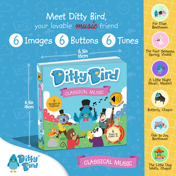 Ditty Bird - Interactive Musical and Sound Books - Available in Various Titles