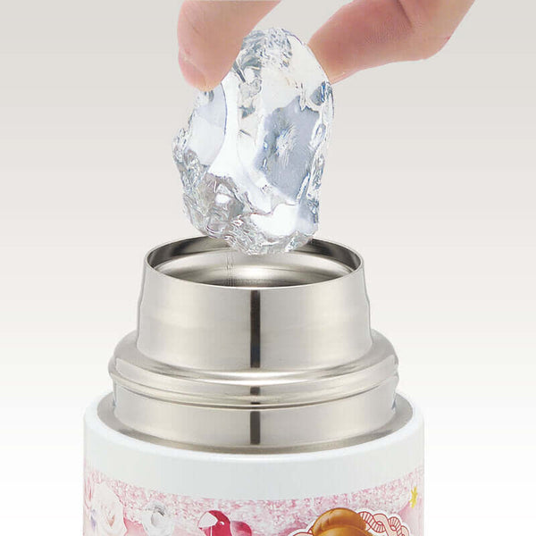 Skater - One Push Stainless Still Direct Drink Bottle with Mini Strap 580ml - Disney Princess-Panda Kids and Baby