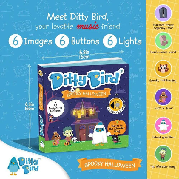 Ditty Bird - Spooky Halloween-Panda Kids and Baby