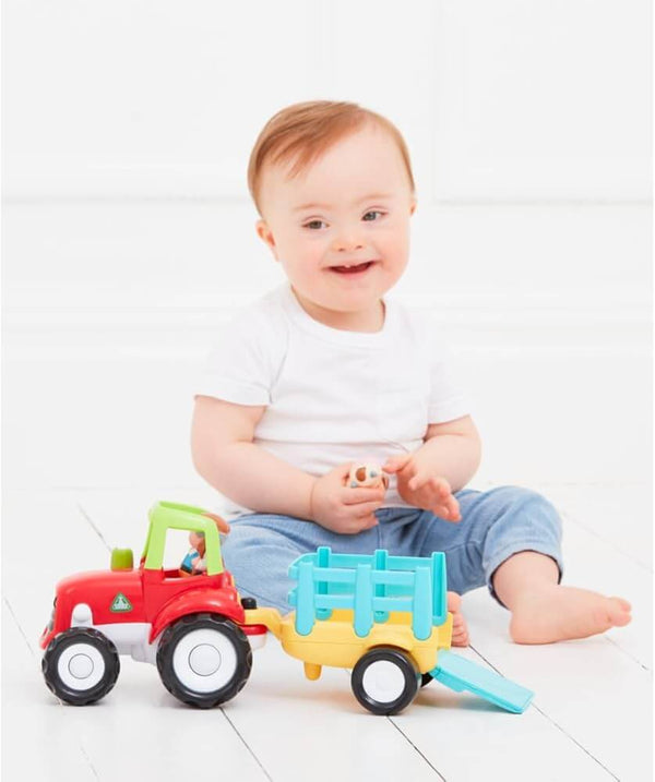 Early Learning Centre - Happyland Farm Tractor-Panda Kids and Baby
