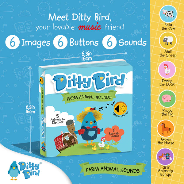 Ditty Bird - Interactive Musical and Sound Books - Available in Various Titles