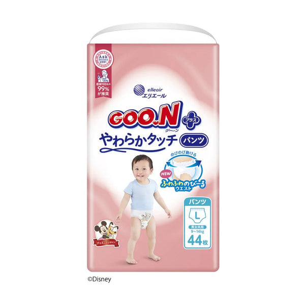 GOO.N Plus - Soft Touch - Nappy Pants Size L for 9 to 14kg - 44 pcs