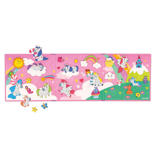 Janod - Unicorn Magnetic Story-Panda Kids and Baby