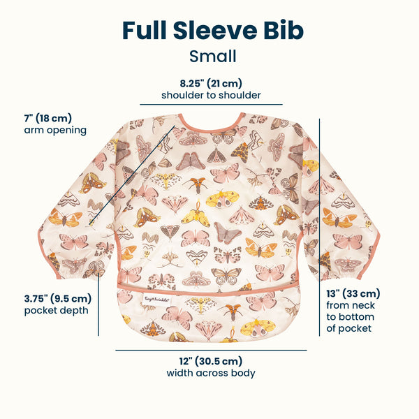 Tiny Twinkle - Mess - Proof Full Sleeve Bib - Flutter
