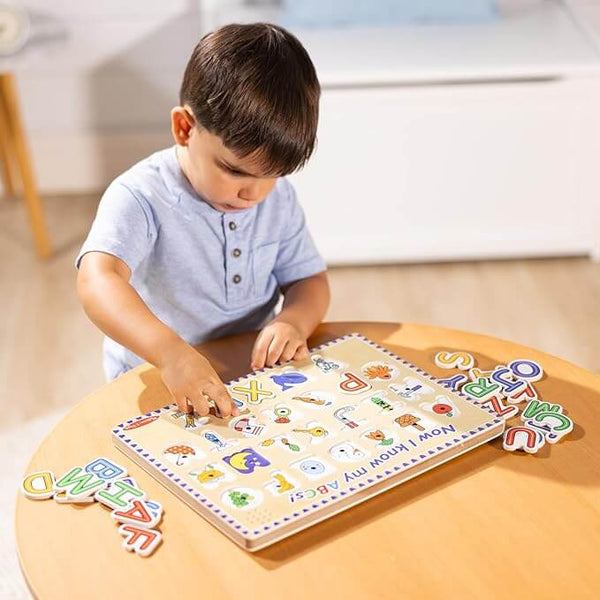Melissa & Doug - Alphabet Sound Puzzle-Panda Kids and Baby
