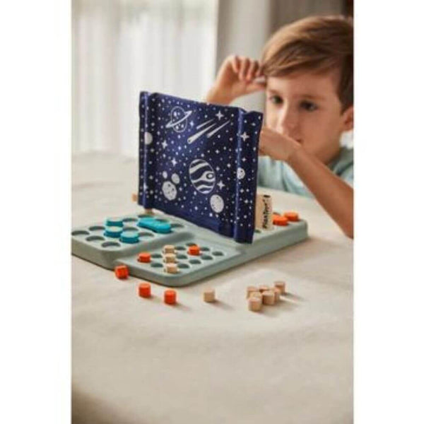PlanToys - Wooden Board Game Guess My Planet-Panda Kids and Baby