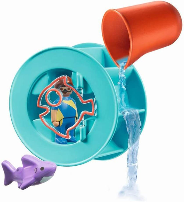 Playmobil - Water Wheel with Baby Shark-Panda Kids and Baby