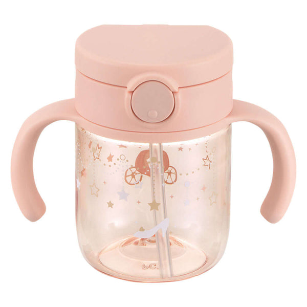 Richell - Aster Outing Straw Mug Pink - 200ml-Panda Kids and Baby