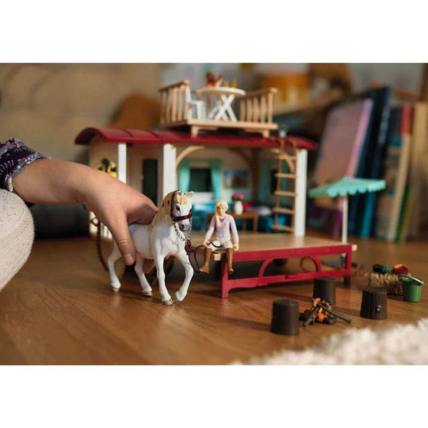 Schleich - Caravan For Secret Club Meetings-Panda Kids and Baby