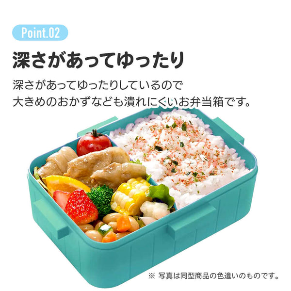 Skater - 4 Point Lock Lunch Box - Studio Ghibli Kiki's Delivery Service Fluffy French Flowers-Panda Kids and Baby