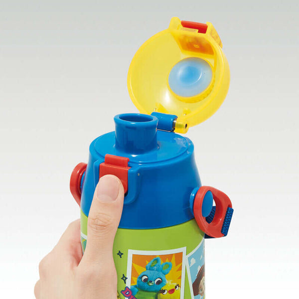 Skater - One Push Insulated Stainless Still 2 Way Drink Bottle 580ml for Direct Drink or 570ml with cup - Toy Story-Panda Kids and Baby
