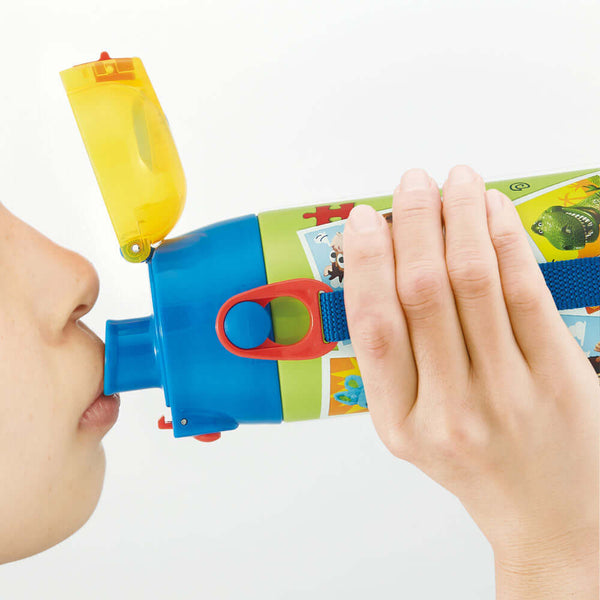 Skater - One Push Insulated Stainless Still 2 Way Drink Bottle 580ml for Direct Drink or 570ml with cup - Toy Story-Panda Kids and Baby