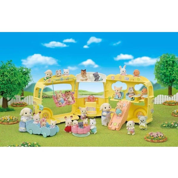 Sylvanian Families - Rainbow Fun Nursery Bus-Panda Kids and Baby