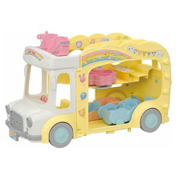 Sylvanian Families - Rainbow Fun Nursery Bus-Panda Kids and Baby