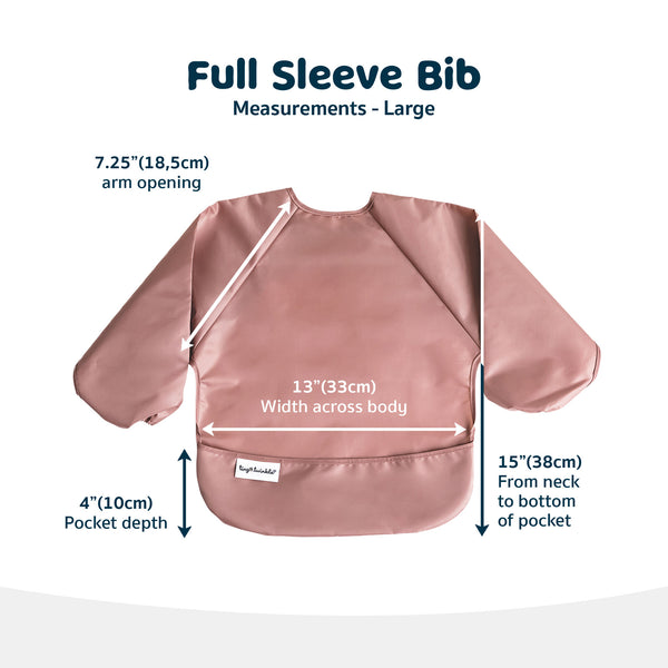 Tiny Twinkle - Full Sleeve Bib 2 Pack - Taupe, Dandelion-Panda Kids and Baby