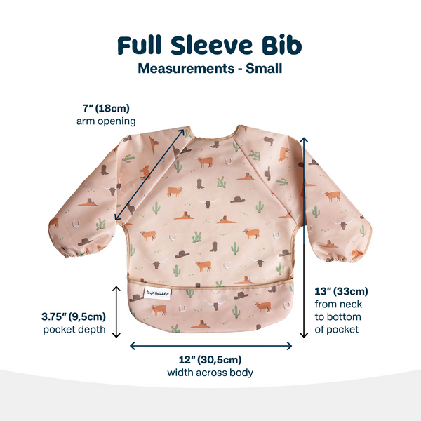 Tiny Twinkle - Full Sleeve Bib - Cowboy-Panda Kids and Baby