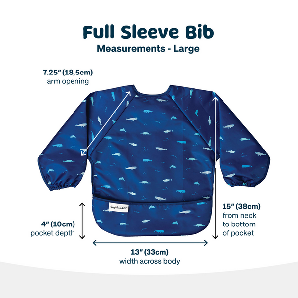 Tiny Twinkle - Full Sleeve Bib - Ocean Life-Panda Kids and Baby