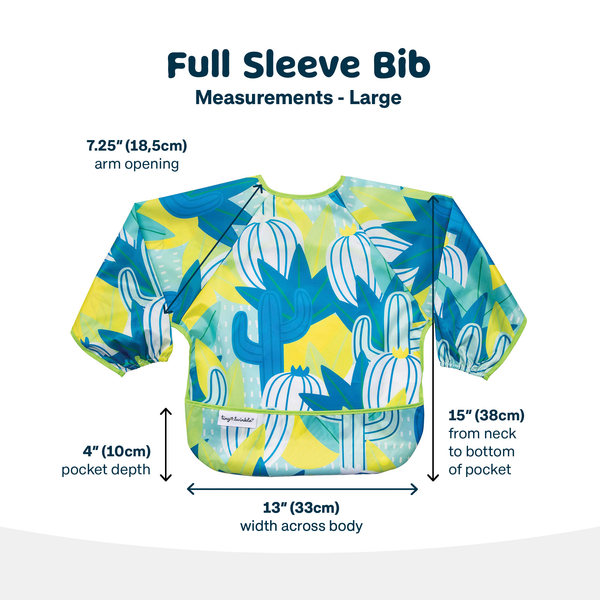 Tiny Twinkle - Full Sleeve Bib - Saguaro-Panda Kids and Baby