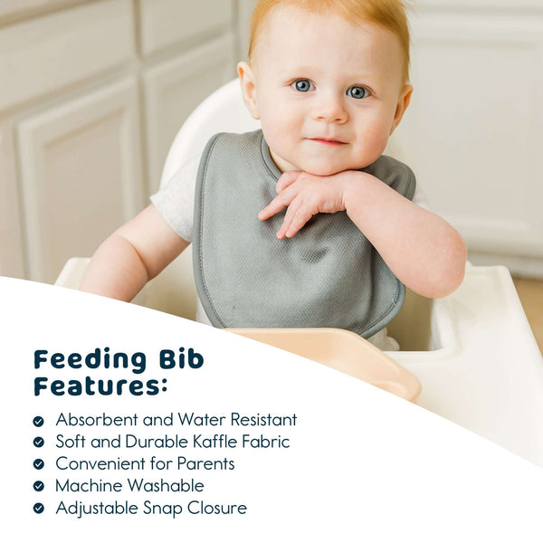 Tiny Twinkle - Kaffle Feeding Bib 8 Pack - Boy Set-Panda Kids and Baby