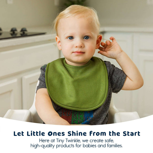 Tiny Twinkle - Kaffle Feeding Bib 8 Pack - Boy Set-Panda Kids and Baby